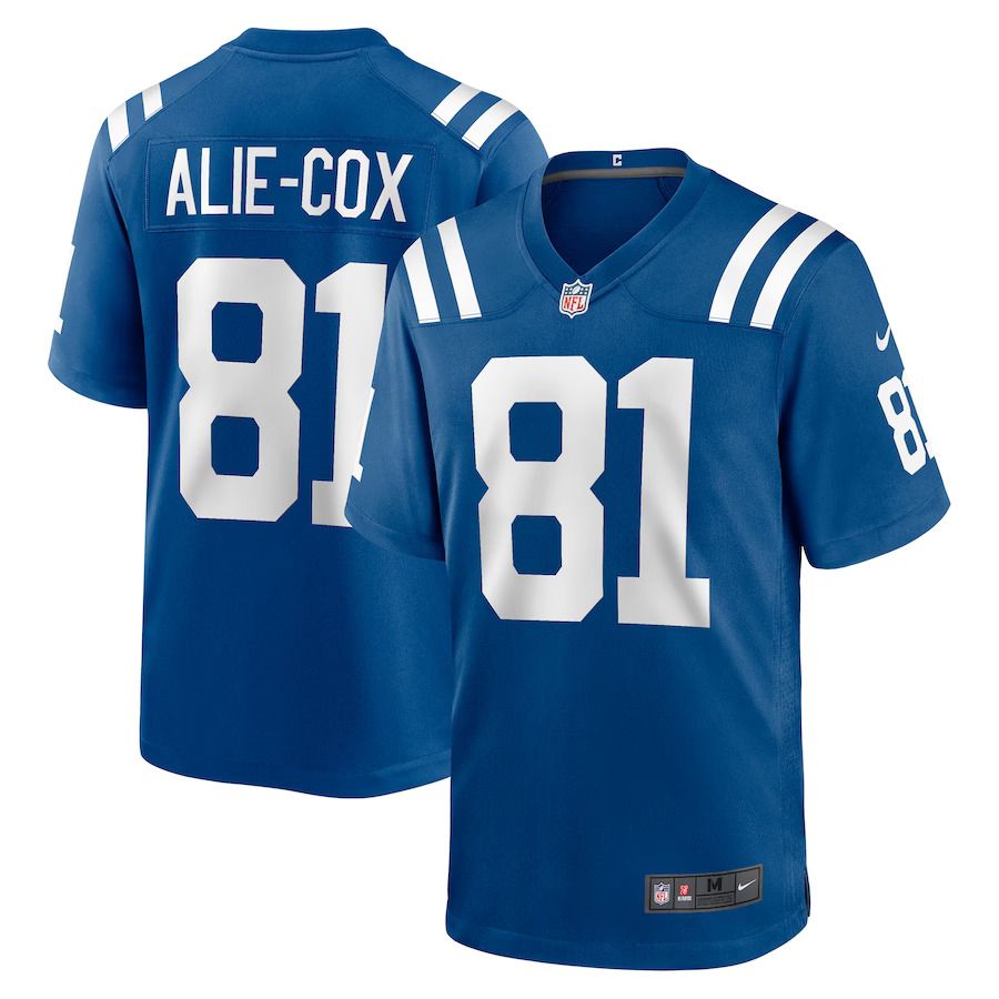 Men Indianapolis Colts 81 Mo Alie-Cox Nike Royal Team Game NFL Jersey